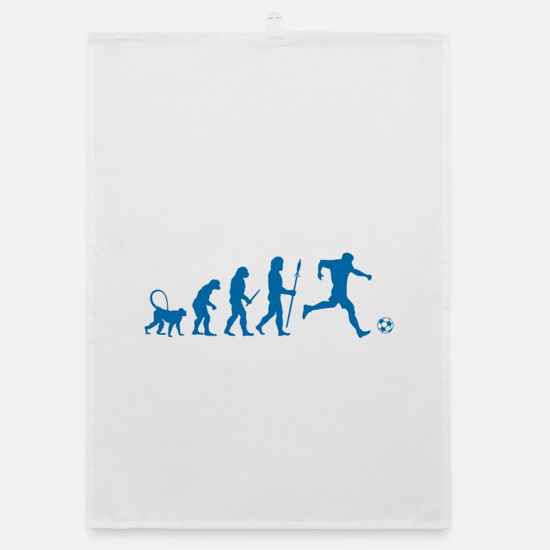 Evolution of a Soccer Player Organic Geschirrtuch