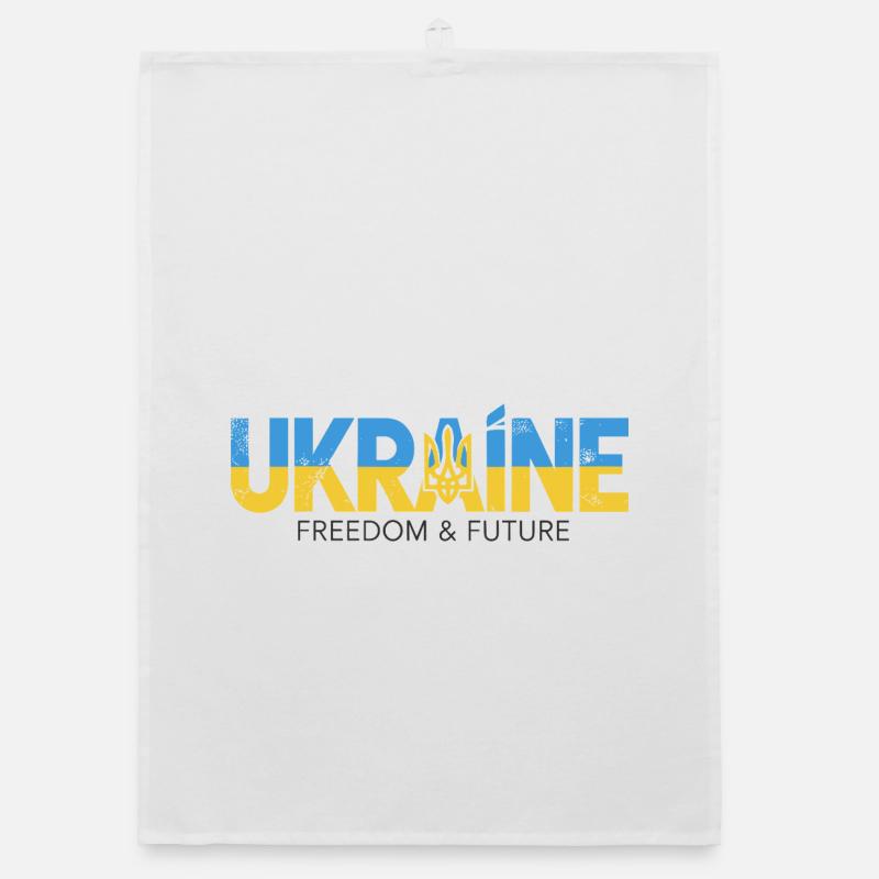 Trident ukrainien Conception de la paix Torchon bio