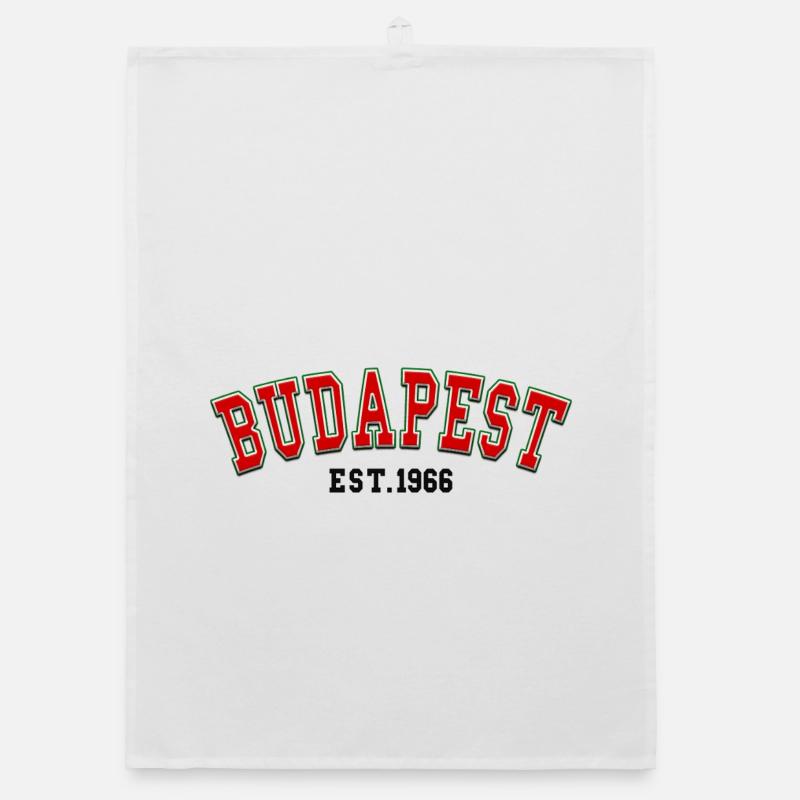 Budapest Est. 1966 Organic dish towel
