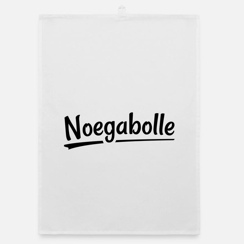 Noegabolle - Antwerpener Dialekt - Organic Geschirrtuch - Weiß