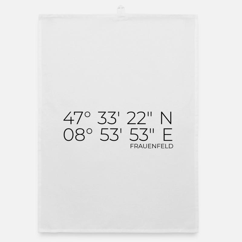 Coordinates Frauenfeld Thurgau Organic dish towel