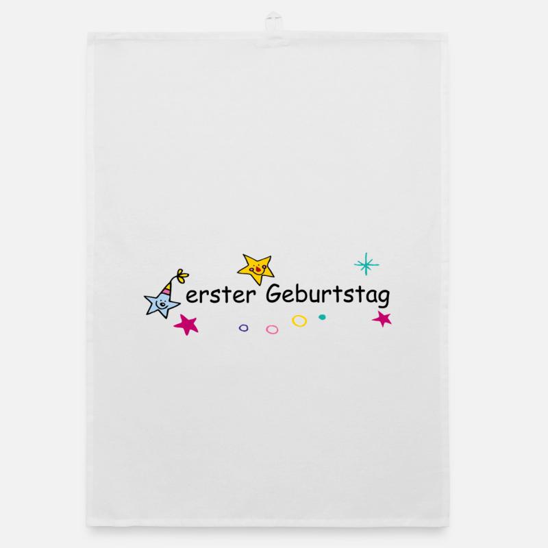  Geburtstag  Organic Geschirrtuch