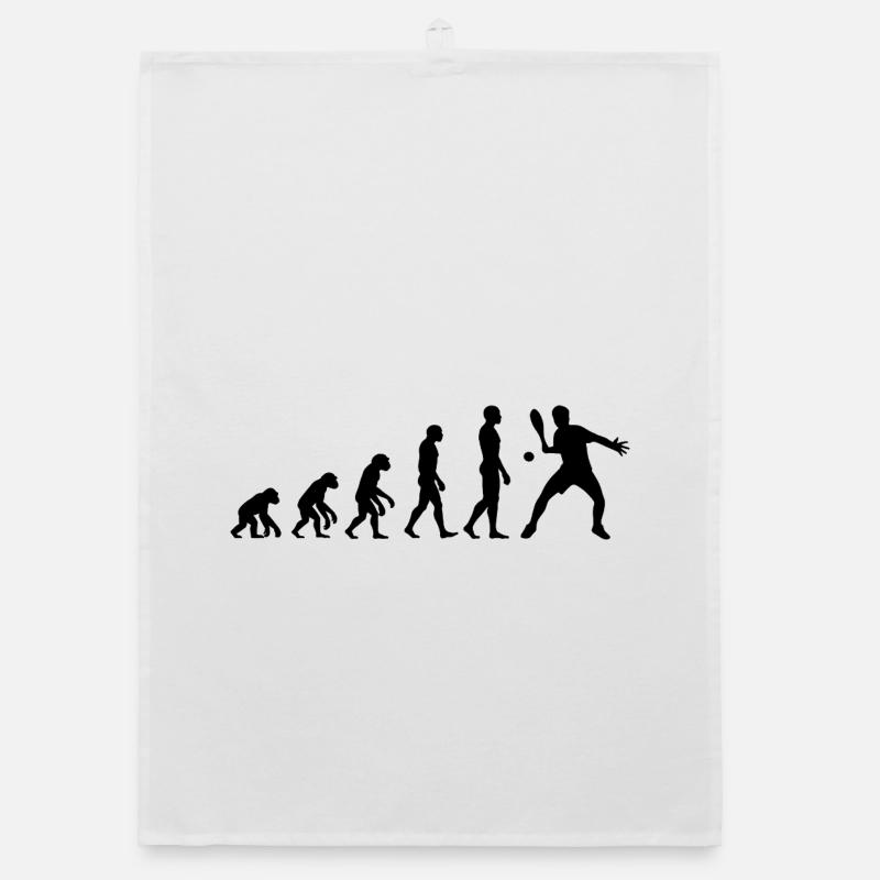 Padel Evolution, Vom Affen zum Padel Ass Organic Geschirrtuch