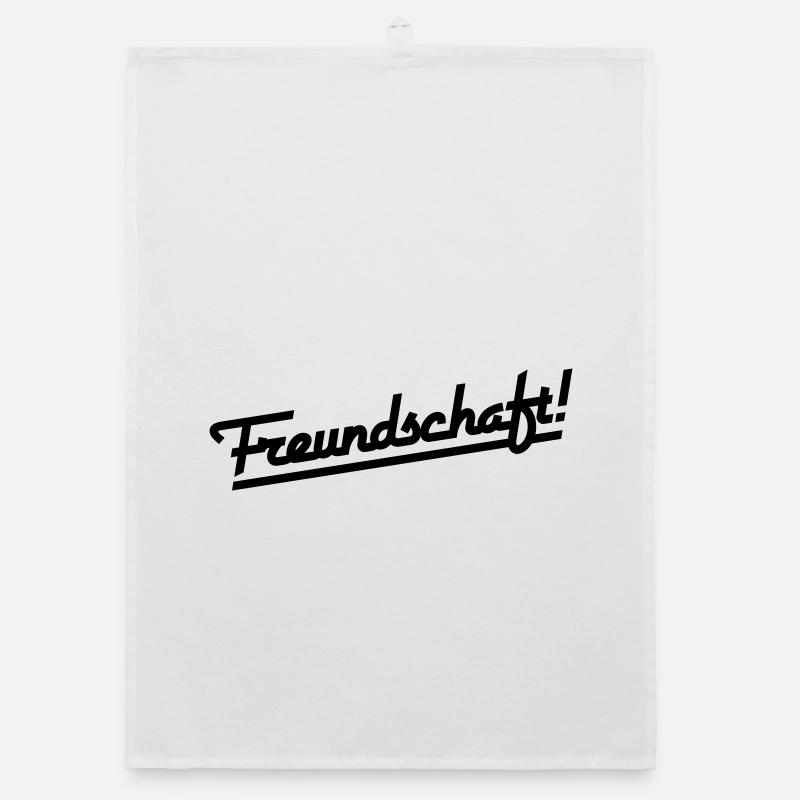 Friendship lettering (color changeable) Organic dish towel