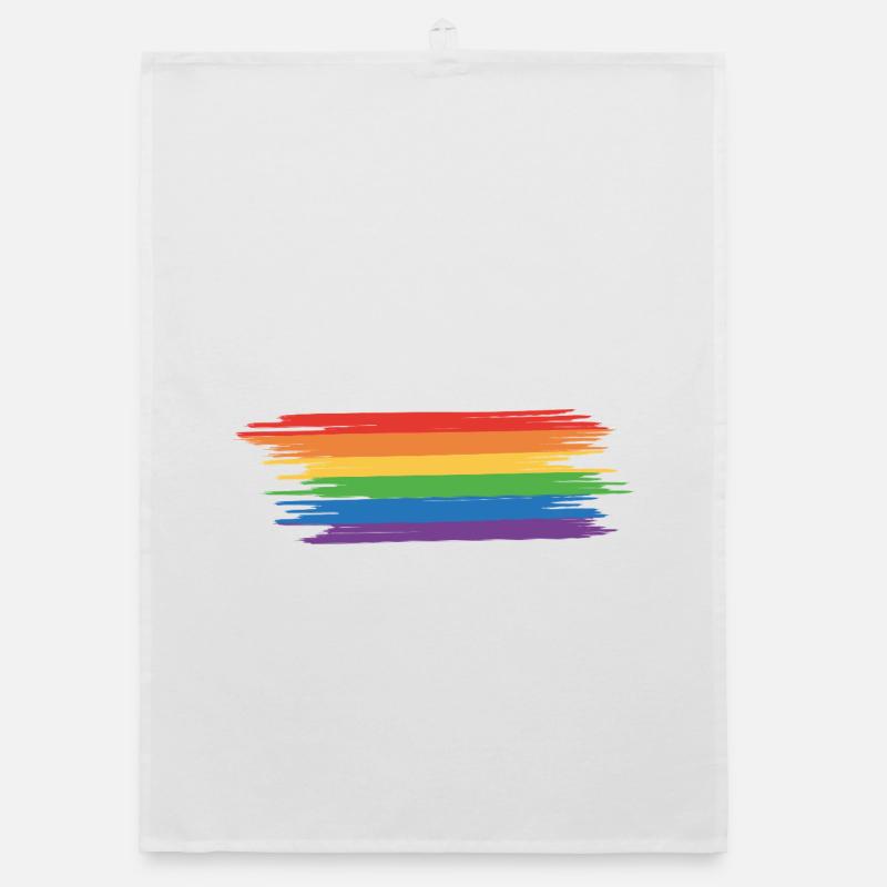 Regenbogenfahne Regenbogen Geschenkidee Organic Geschirrtuch