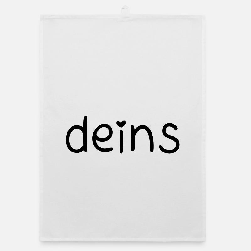 deins – mit Herz Organic Geschirrtuch