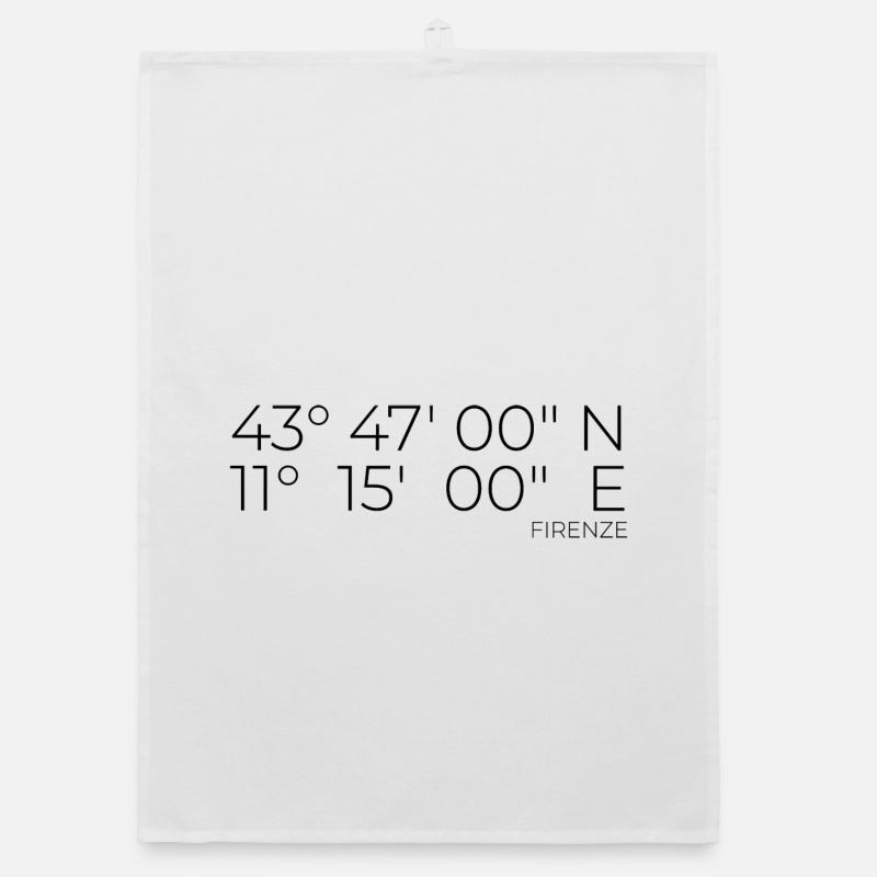 Coordinates: Firenze, Florence, Italy Organic dish towel