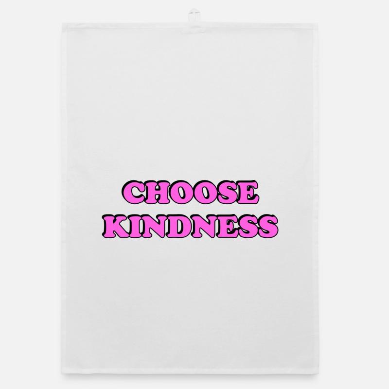 Wählen Sie Kindness pink Organic Geschirrtuch