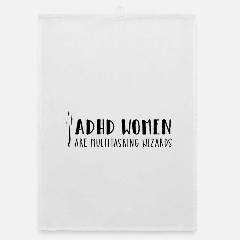 ADHD Women – are multitasking wizards Organic Geschirrtuch