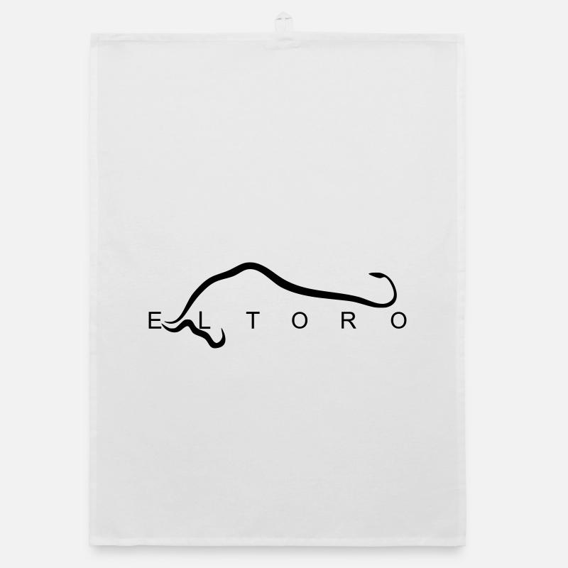 El_Toro - Organic dish towel - white
