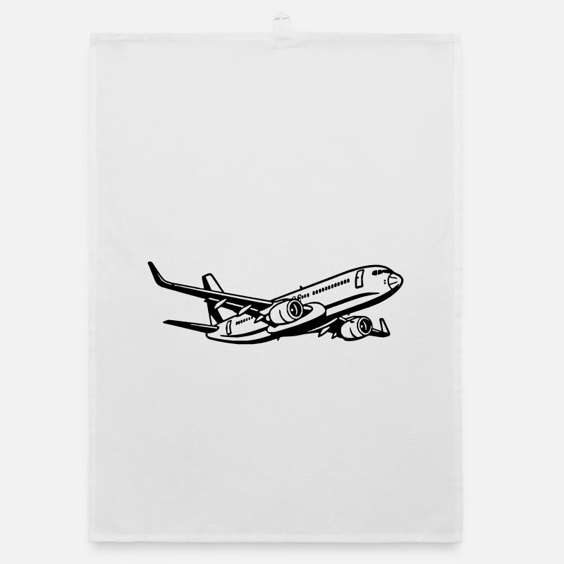 Flugzeug Organic Geschirrtuch