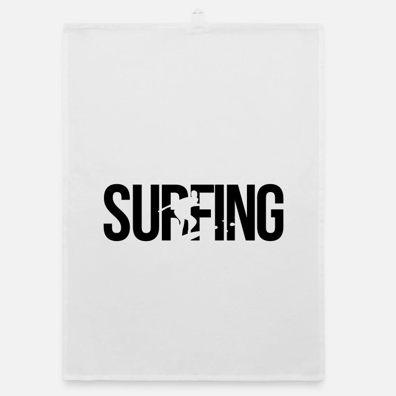 surfing Organic dish towel
