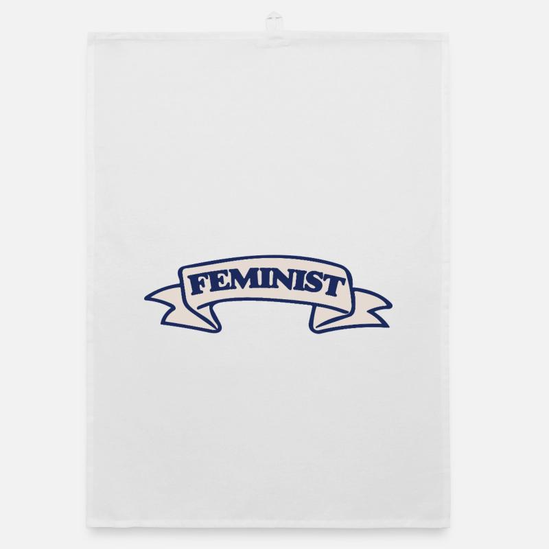 Conception féministe du ruban de blason Torchon bio