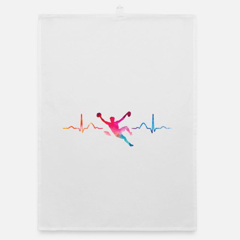 Boulderer Herzschlag Boulder Bouldern Organic Geschirrtuch