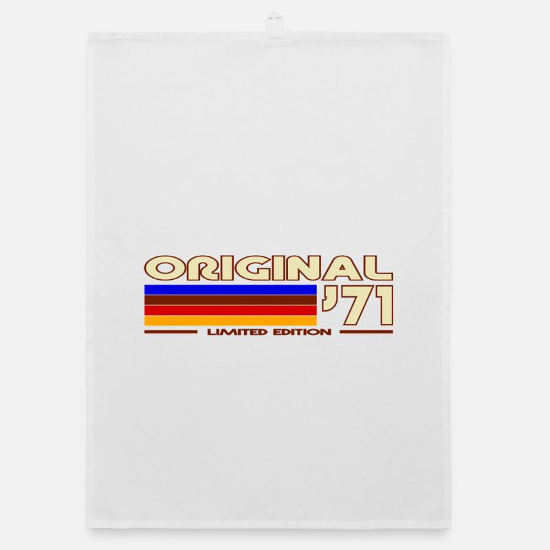 Original 71 Rainbow Retro Badge Torchon bio