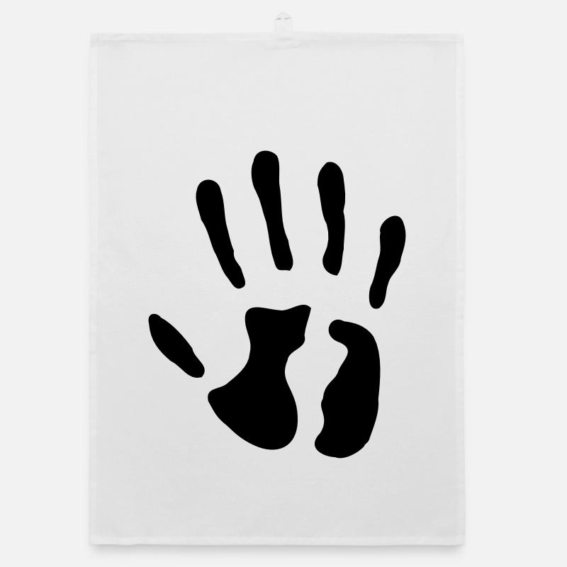 Main - date de naissance - 5 ans Torchon bio