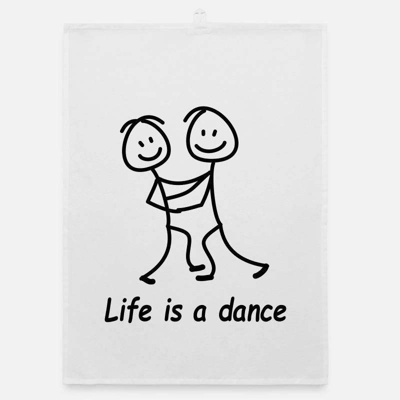 dancing Organic dish towel