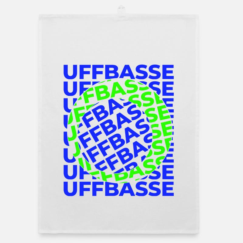 Uffbasse Design - Organic Geschirrtuch - Weiß