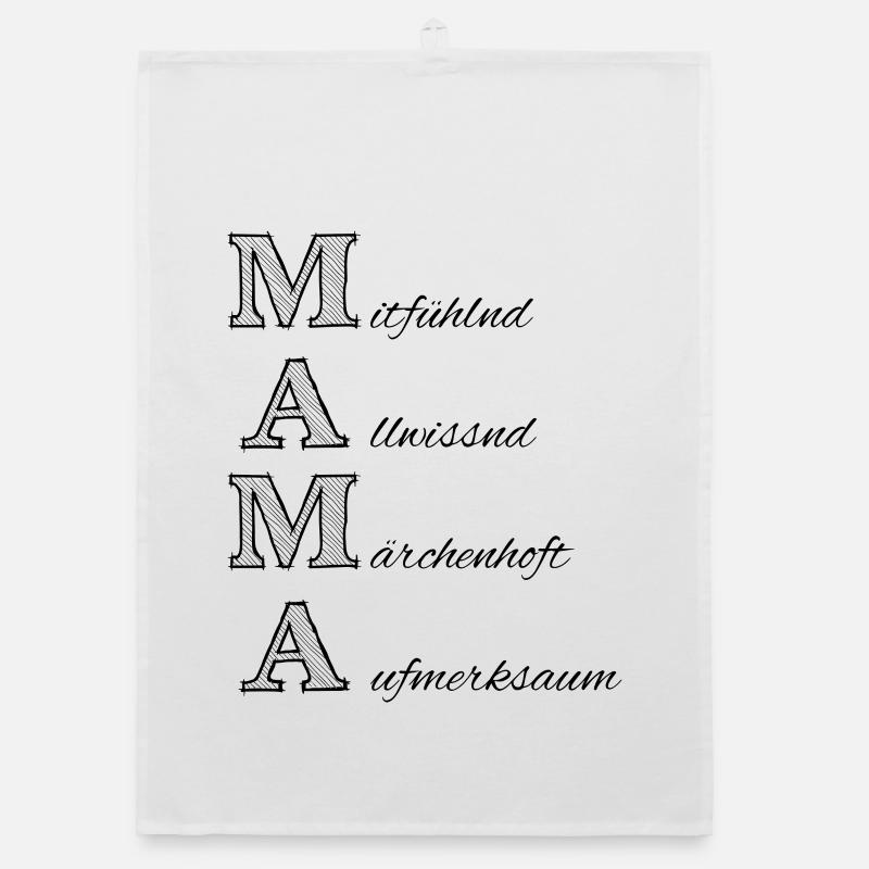 Mama, Dialekt, beste Mama, Muttertag Organic Geschirrtuch