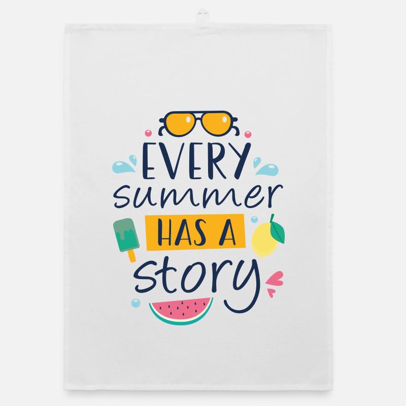 Jeder Sommer hat eine Geschichte Organic Geschirrtuch