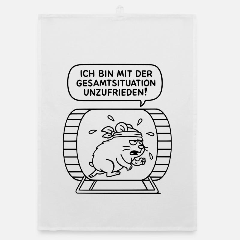 Insatisfait de la situation générale ! COULEUR SOUHAITÉE ! Torchon bio