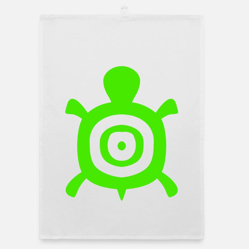 Turtle Turtle Shell Circles Tank Logo Organic dish towel