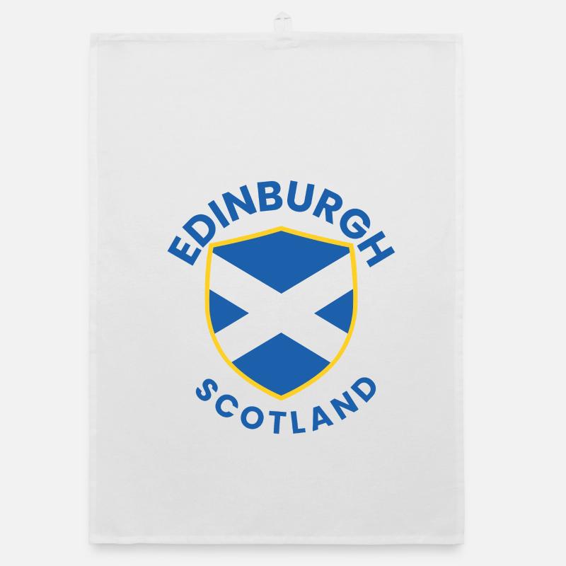 Edinburgh Scotland Crest Shield Organic dish towel