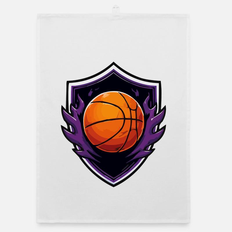 Basketball Fire Shield Organic dish towel