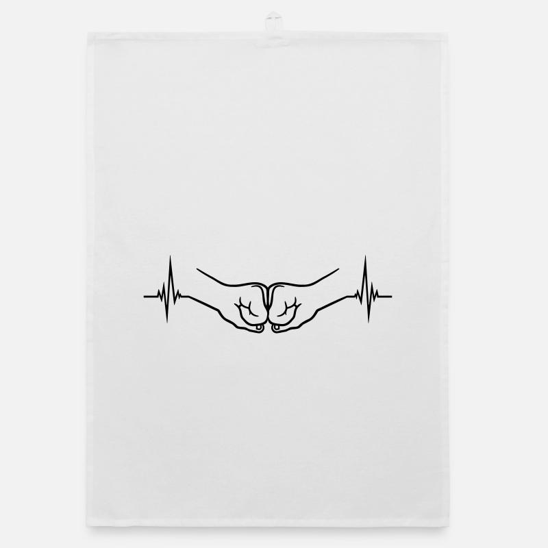 Fist Pump Pulse Organic dish towel