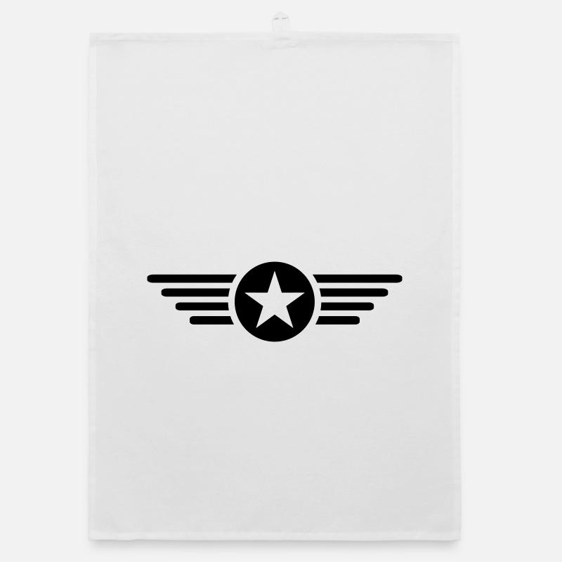 I'm a star with wings Organic dish towel