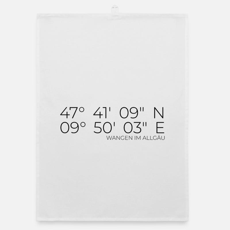 Coordinates Wangen im Allgäu Organic dish towel