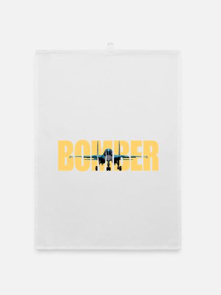 bombardier Su-34 - Torchon bio - blanc - Devant