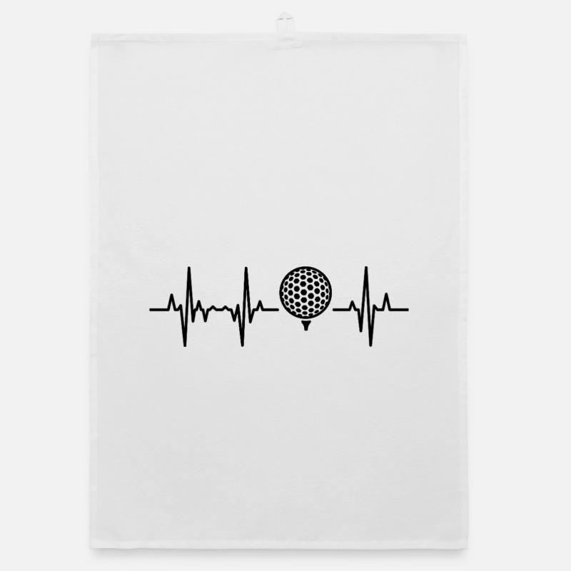 Golf cardiogram Organic dish towel