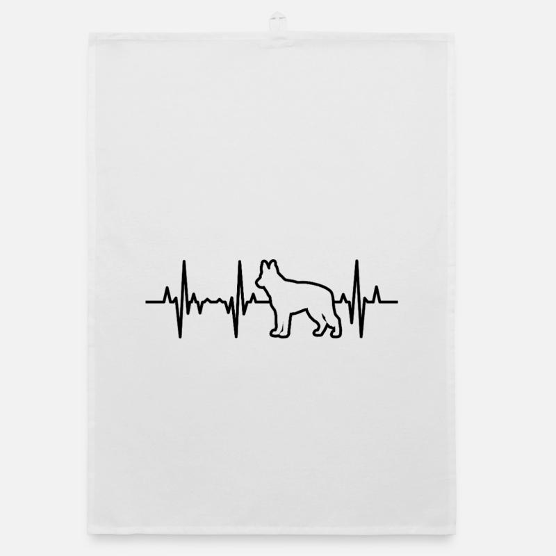 German Shepherd Pulse Organic dish towel