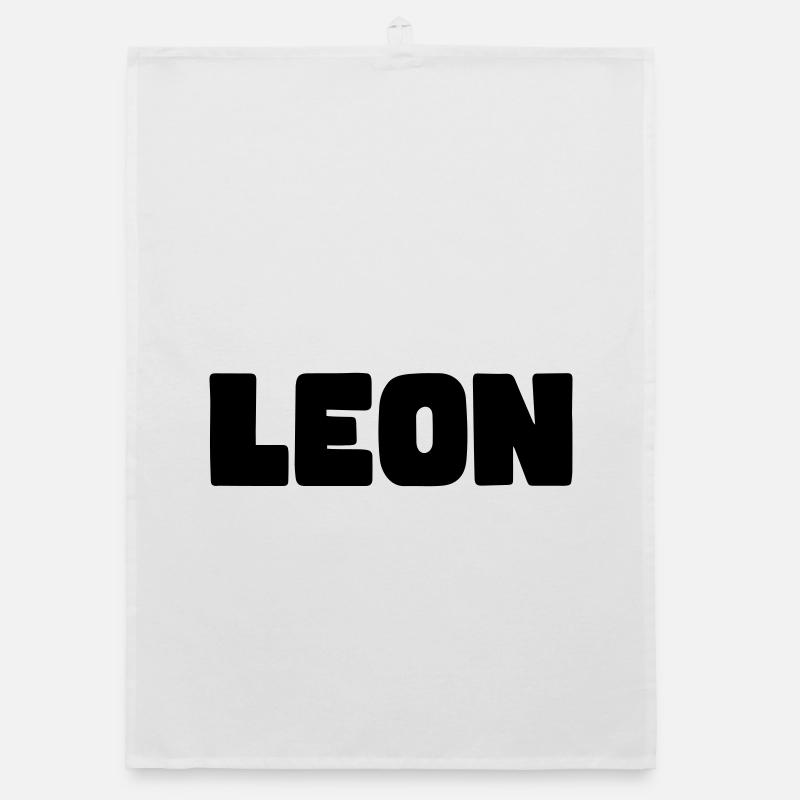 Leon Name Organic Geschirrtuch