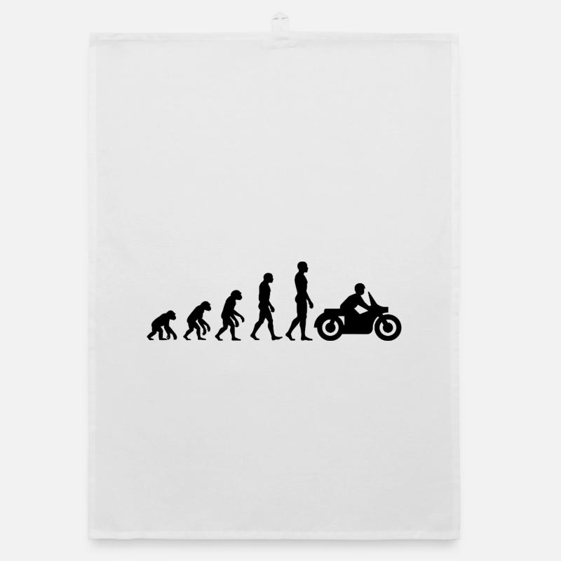 ÉVOLUTION : DE SINGE À MOTARD ! Torchon bio