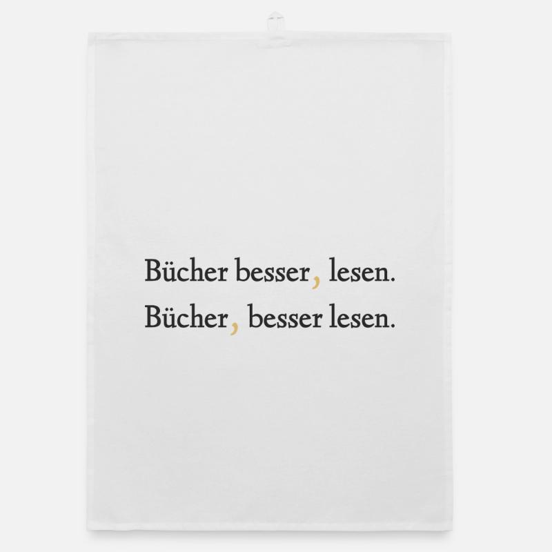 Bücher besser lesen - Ein Statement Organic Geschirrtuch