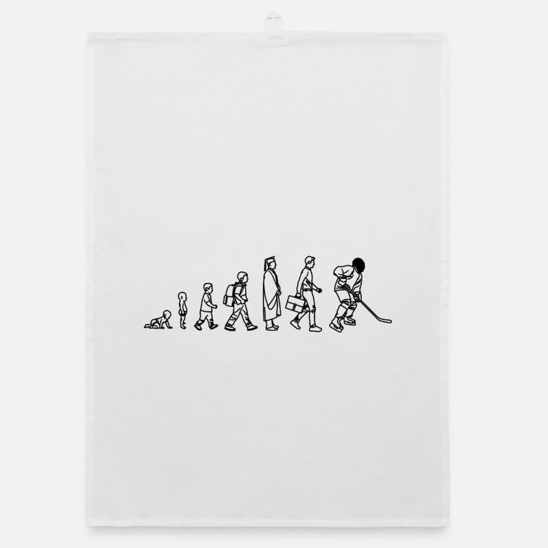 Evolution Eishockeyspieler Organic Geschirrtuch