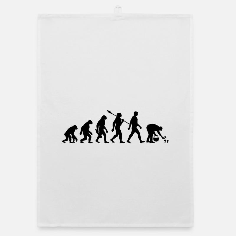 Evolution Cueilleurs de champignons, Cueillette de champignons Torchon bio