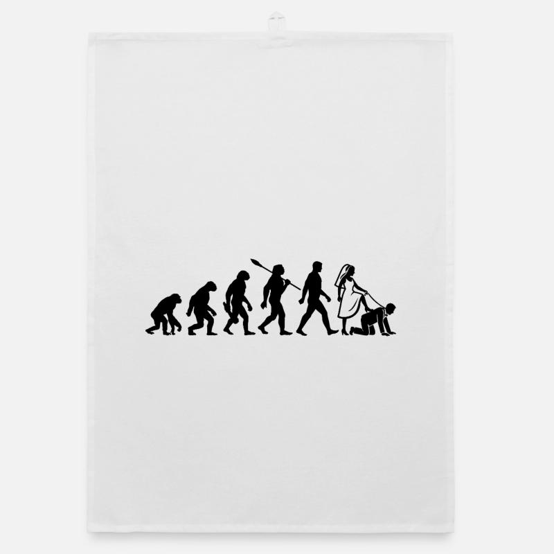 Evolution JGA Junggesellenabschied Organic Geschirrtuch