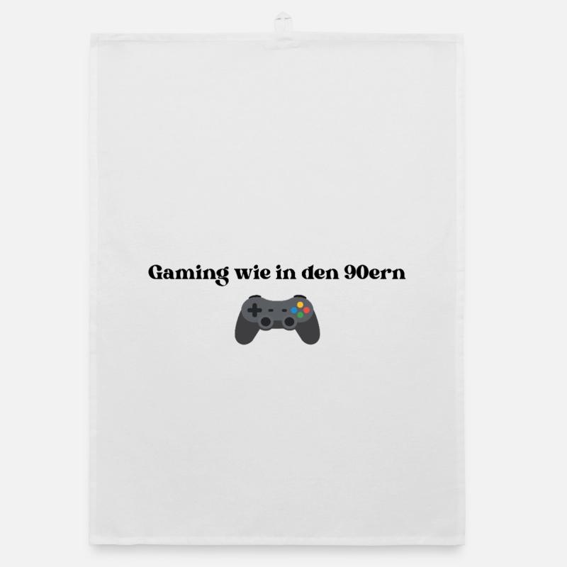 Gaming wie in den 90ern Organic Geschirrtuch
