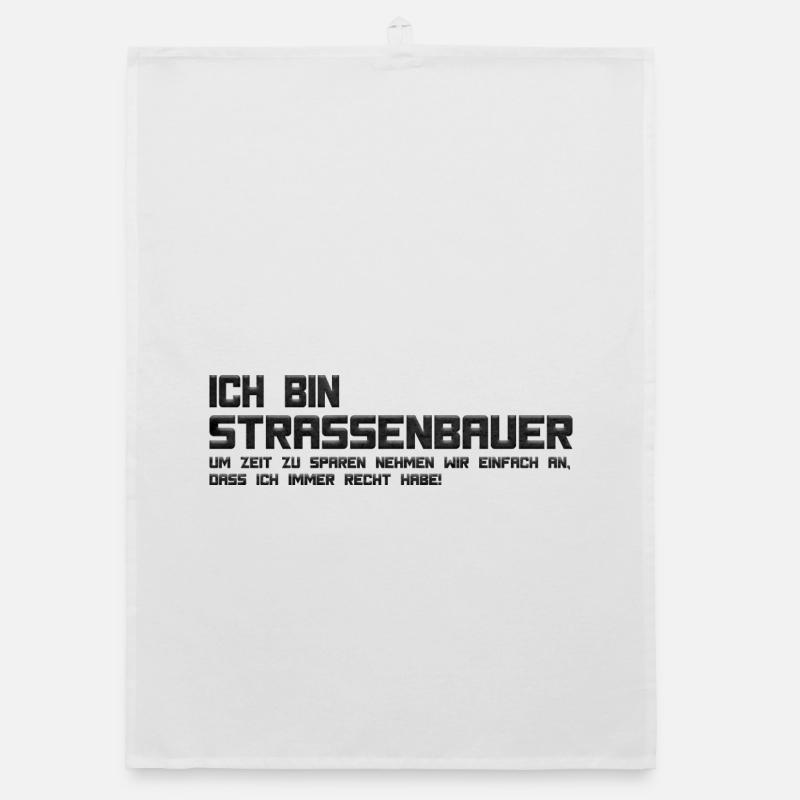 Ich bin Straßenbauer Organic Geschirrtuch