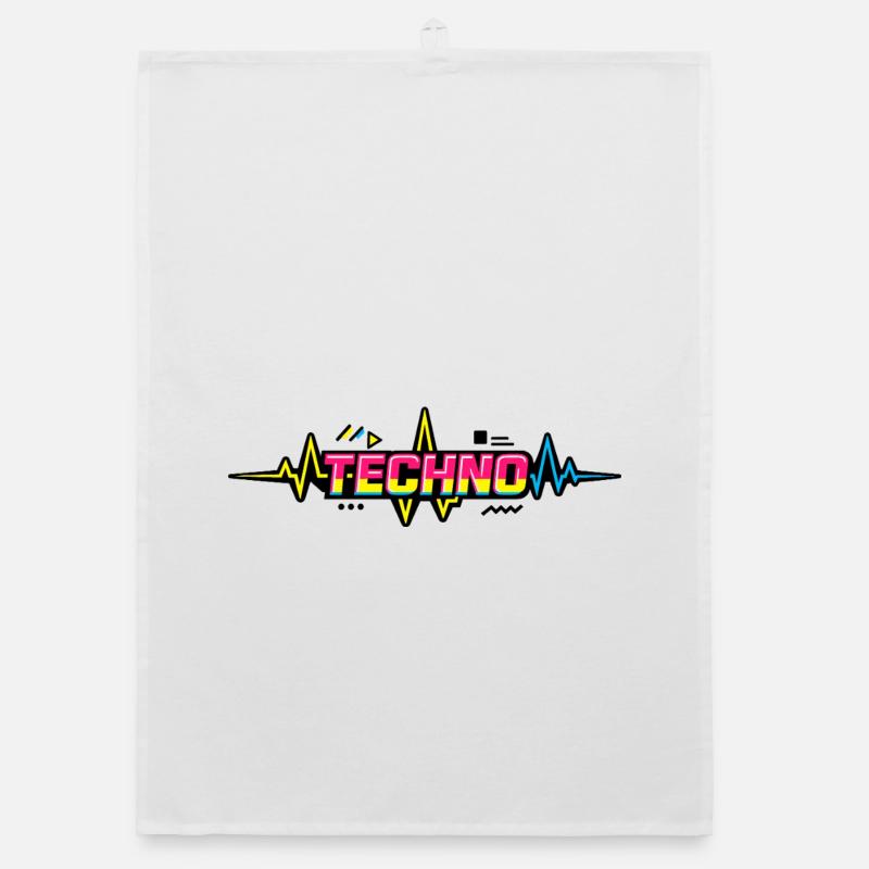 Techno Neon Pulse Torchon bio