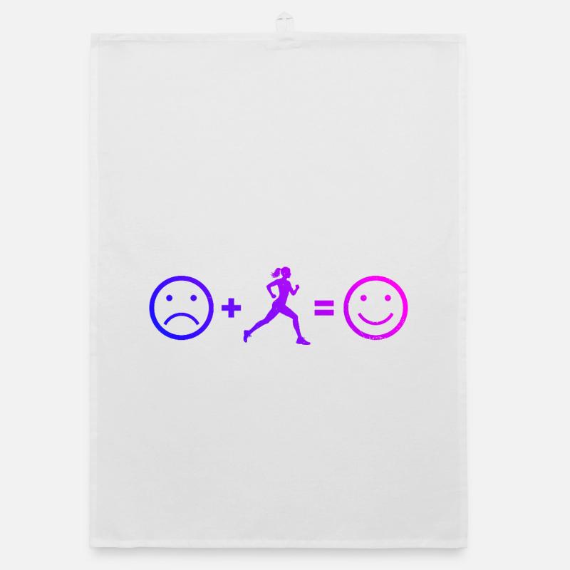 Gift idea for a running with running Organic dish towel