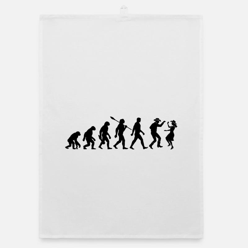 Vintage Evolution - Line Dance - Geschenk Organic Geschirrtuch