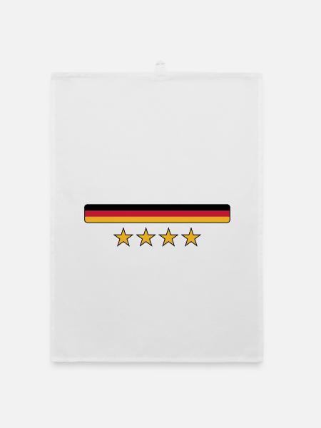 Deutschland - Organic dish towel - white - Front