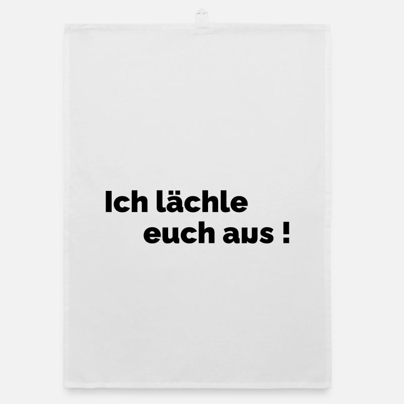 Ich laechle euch aus Organic Geschirrtuch