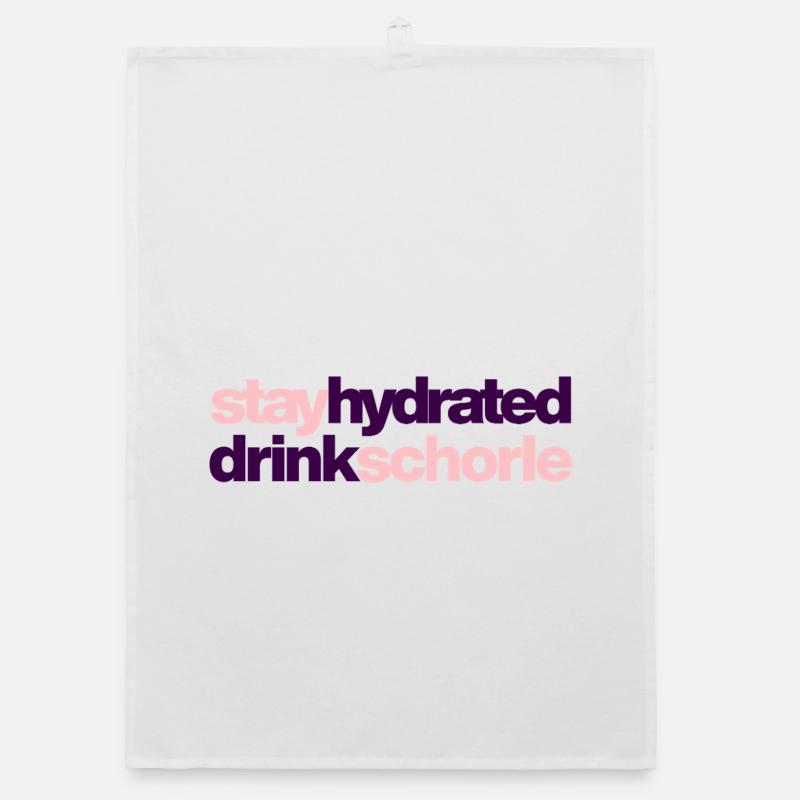 Restez hydraté - buvez du spritzer Torchon bio