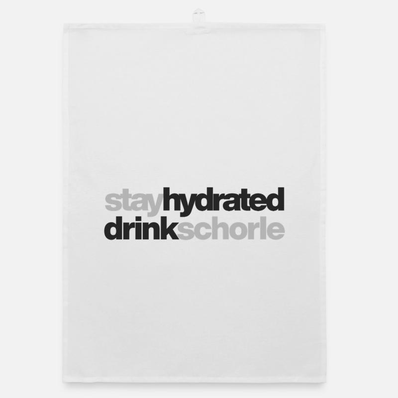 Restez hydraté - buvez du spritzer Torchon bio