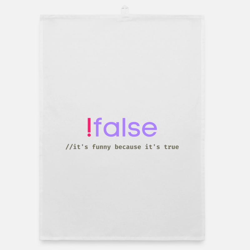 Ifalse Funny Coder Programmierungswortspiel Organic Geschirrtuch